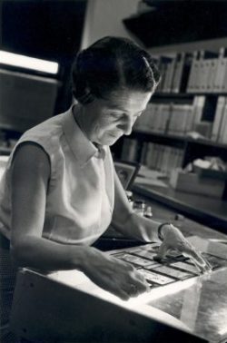 Rita Montalcini na Universidade de Washington.